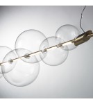 Pendant lamps spheres - Step into Design AMORE LED pendant lamp gold 153cm - product 3