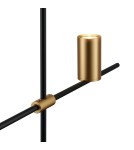 Modern pendant lamps - Step into Design LUNGO black and gold 135cm pendant lamp - product 2