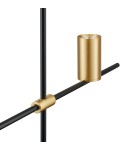 Modern pendant lamps - Step into Design LUNGO black and gold 135cm pendant lamp - product 3