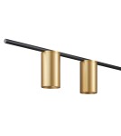 Modern pendant lamps - Step into Design LUNGO black and gold 135cm pendant lamp - product 4