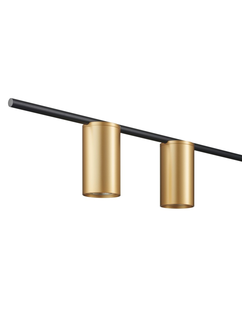 Modern pendant lamps - Step into Design LUNGO black and gold 135cm pendant lamp - product kolory-swiatla.pl 4