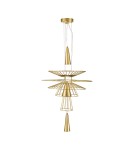 Designer pendant lamps - Step into Design SUSSO S gold 40cm pendant lamp  - product 1