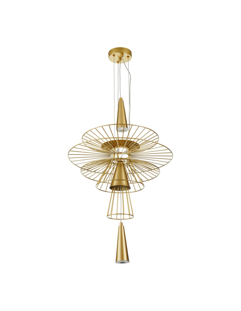 Designer pendant lamps - Step into Design SUSSO S gold 40cm pendant lamp  - product kolory-swiatla.pl 2