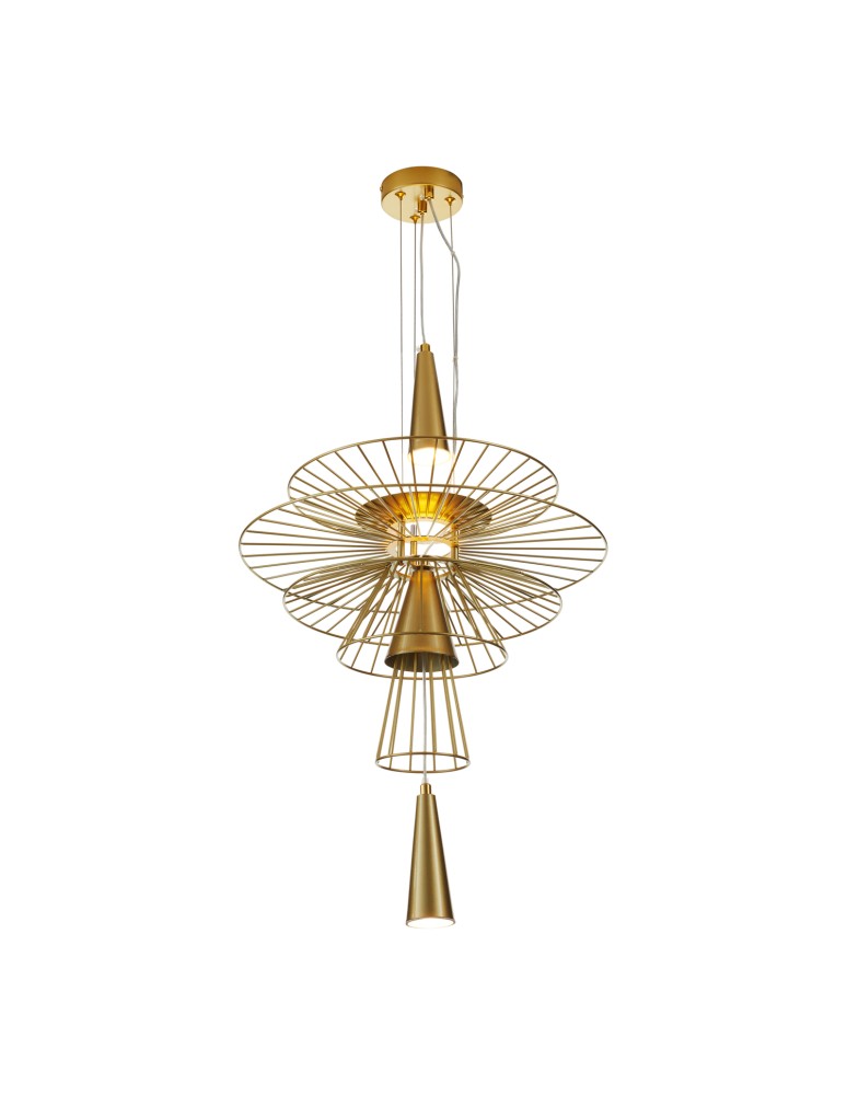 Designer pendant lamps - Step into Design SUSSO S gold 40cm pendant lamp  - product kolory-swiatla.pl 3