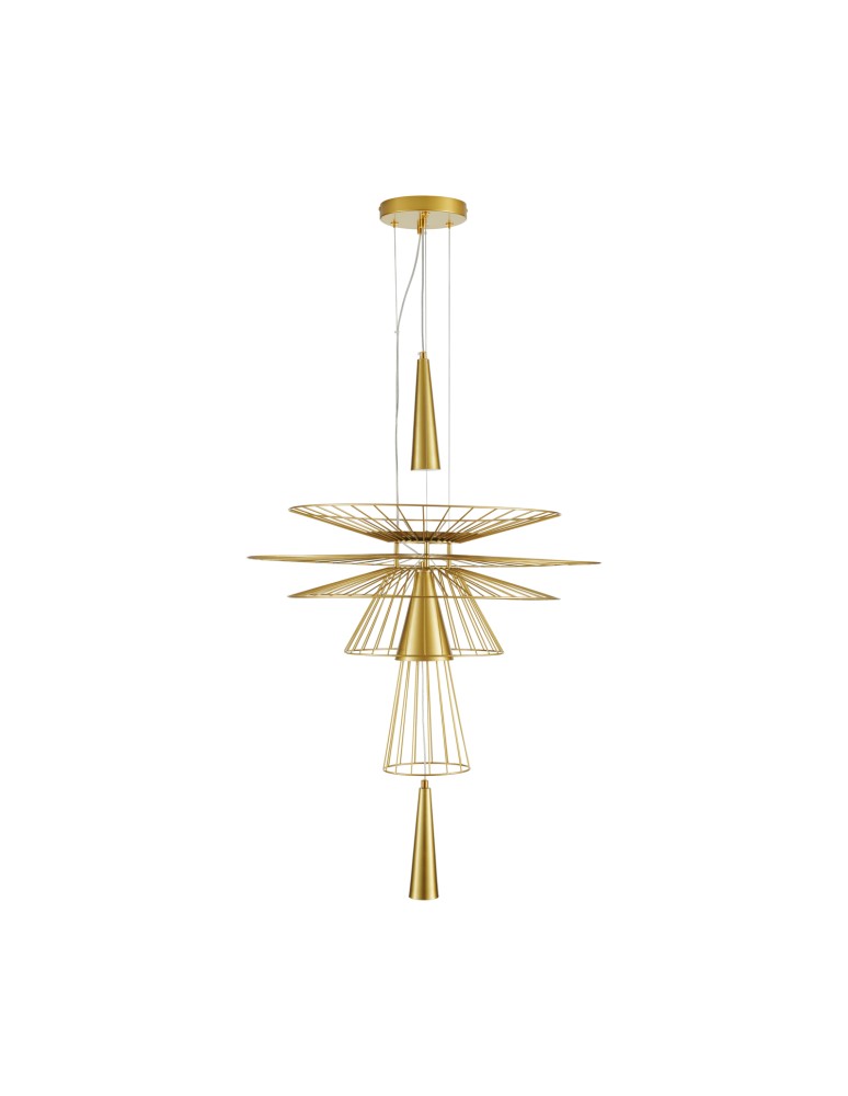 Designer pendant lamps - Step into Design SUSSO L gold 60cm pendant lamp  - product kolory-swiatla.pl 1