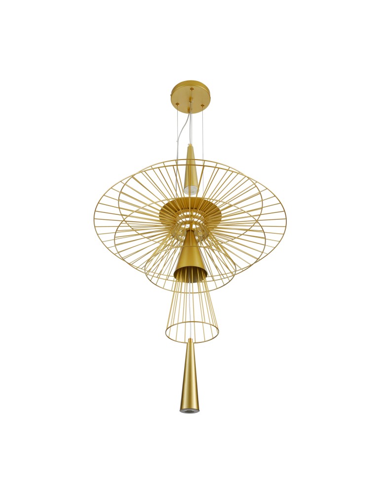 Designer pendant lamps - Step into Design SUSSO L gold 60cm pendant lamp  - product kolory-swiatla.pl 2