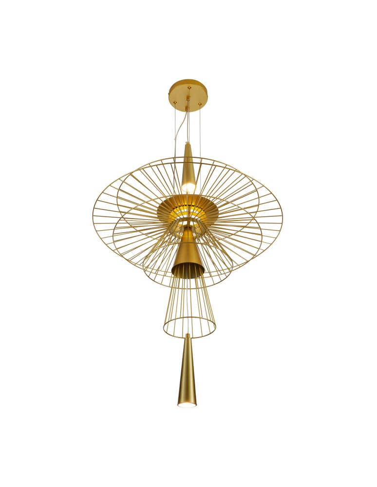 Designer pendant lamps - Step into Design SUSSO L gold 60cm pendant lamp  - product kolory-swiatla.pl 3