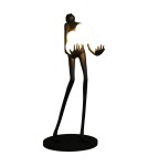 Designer floor lamps - Step into Design WOMAN floor lamp black 180cm - product 3