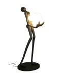 Designer floor lamps - Step into Design WOMAN floor lamp black 180cm - product 5