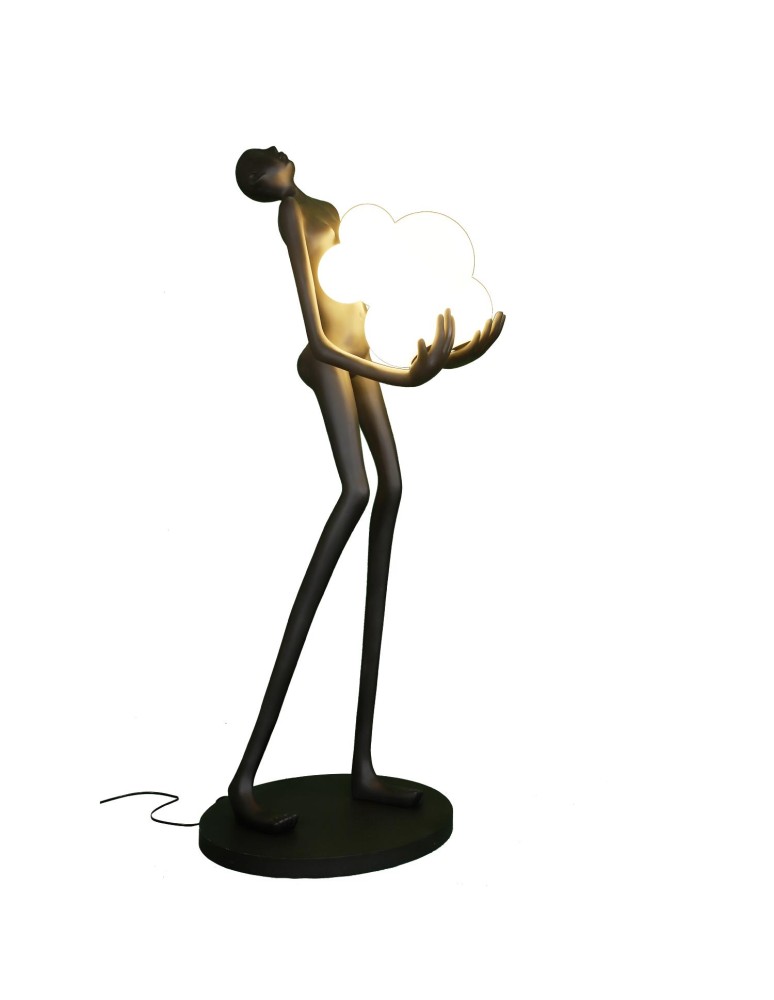 Designer floor lamps - Step into Design WOMAN floor lamp black 180cm - product kolory-swiatla.pl 5