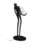 Designer floor lamps - Step into Design WOMAN floor lamp black 180cm - product 7