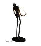 Designer floor lamps - Step into Design WOMAN floor lamp black 180cm - product 8