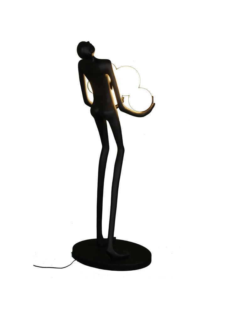 Designer floor lamps - Step into Design WOMAN floor lamp black 180cm - product kolory-swiatla.pl 8