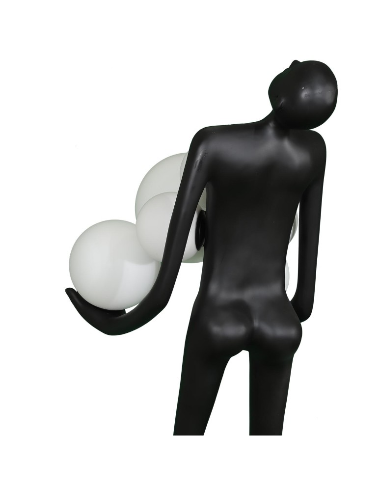 Designer floor lamps - Step into Design WOMAN floor lamp black 180cm - product kolory-swiatla.pl 12