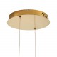 Step into Design Lampa wisząca CIRCLE 80+80 LED złoty połysk na 1 podsufitce