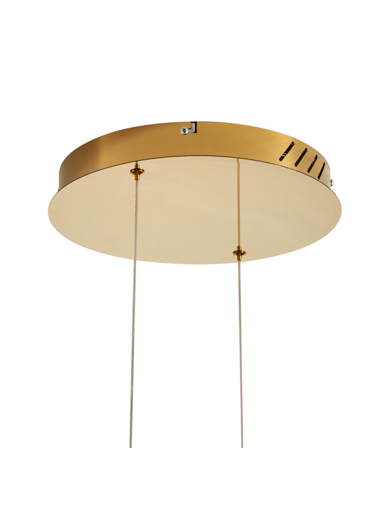 Pendant lamps circles - Step into Design CIRCLE 80+80 LED pendant lamp glossy gold on 1 ceiling light fixture - product kolory-swiatla.pl 4