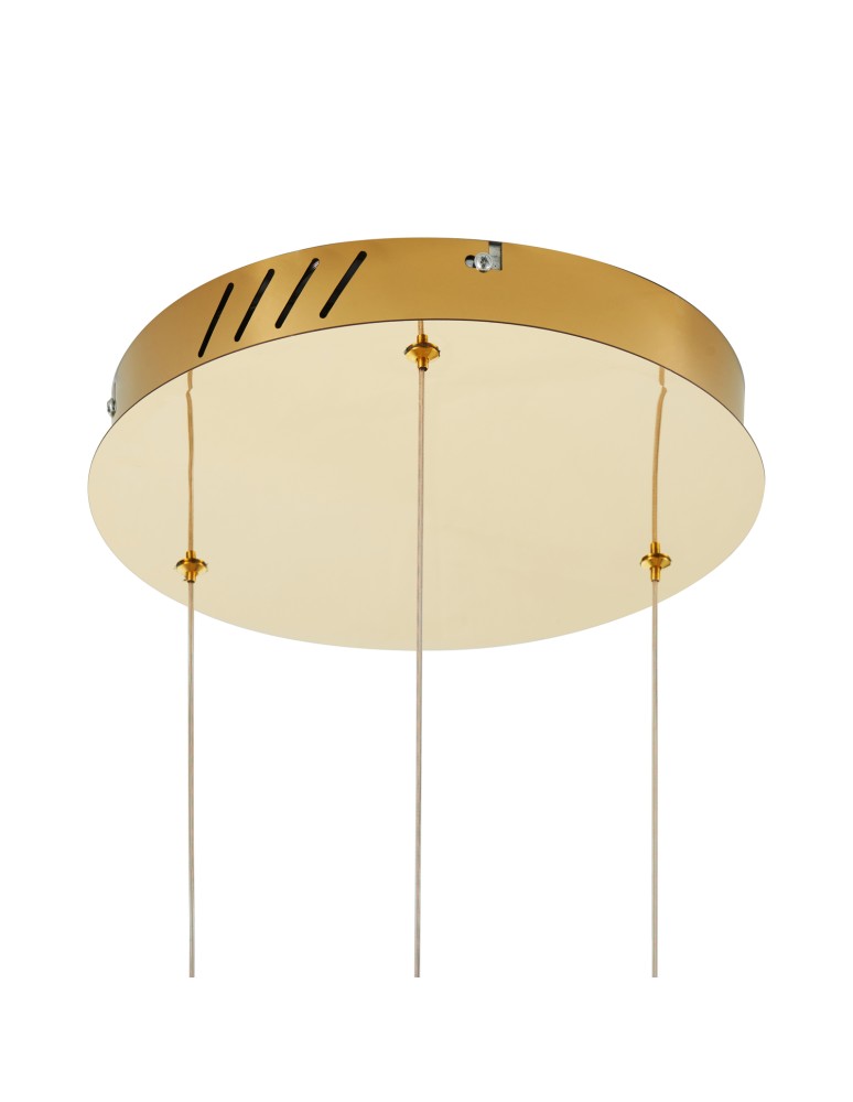 Pendant lamps circles - Step into Design CIRCLE 60+60+60 LED pendant lamp shiny gold on 1 ceiling light fixture - product kolory-swiatla.pl 6