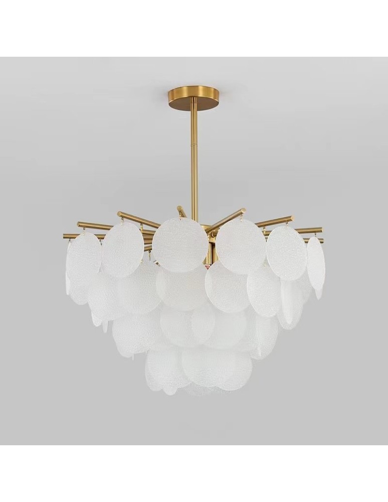 Glamour pendant lamps - Step into Design FIORE pendant lamp white 60cm  - product kolory-swiatla.pl 3