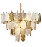 Glamour pendant lamps - Step into Design SECRET pendant lamp white gold 80cm  - product 1