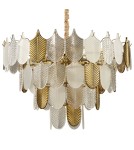 Glamour pendant lamps - Step into Design SECRET pendant lamp white gold 80cm  - product 2