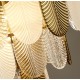 Step into Design Lampa wisząca SECRET biało złota 80cm 