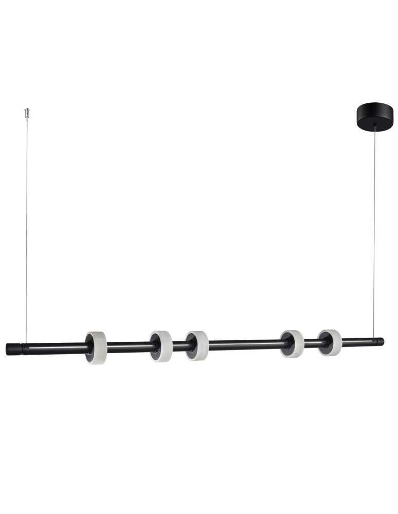 LED pendant lamps - Step into Design RINGO LED pendant lamp black 150cm - product kolory-swiatla.pl 1