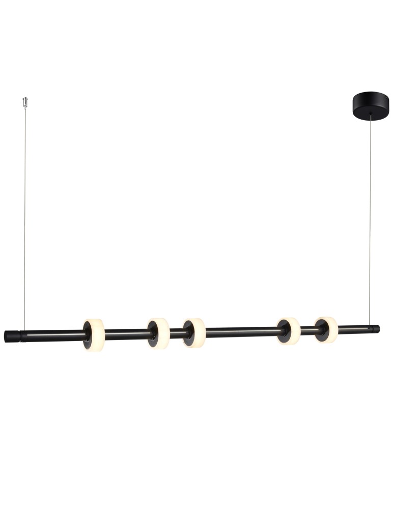 LED pendant lamps - Step into Design RINGO LED pendant lamp black 150cm - product kolory-swiatla.pl 2