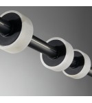 LED pendant lamps - Step into Design RINGO LED pendant lamp black 150cm - product 6