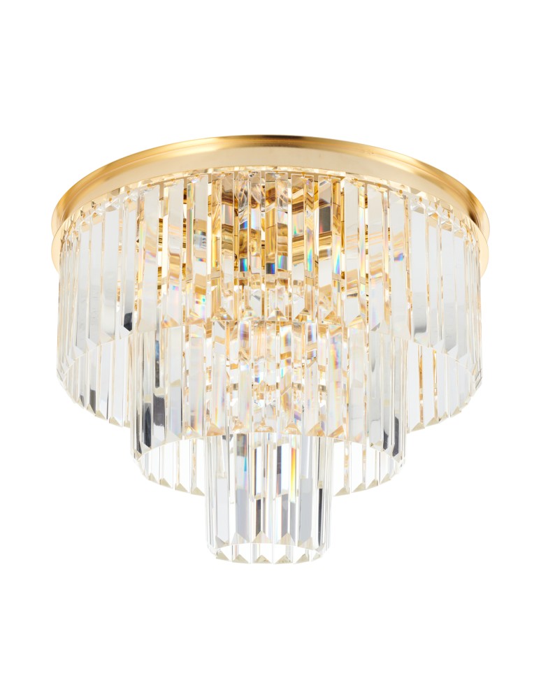 Ceiling lamps with crystals - Step into Design SPLENDORE gold 50cm ceiling plafond - product kolory-swiatla.pl 2