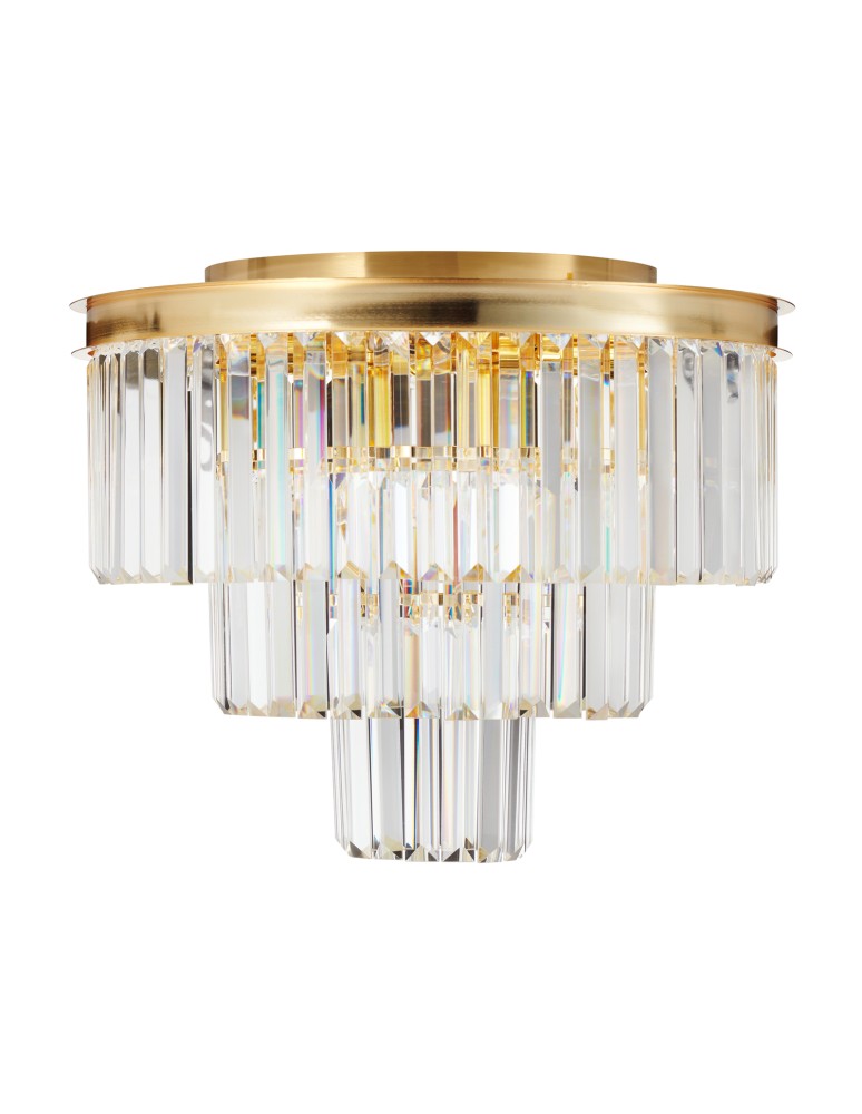 Ceiling lamps with crystals - Step into Design SPLENDORE gold 50cm ceiling plafond - product kolory-swiatla.pl 3