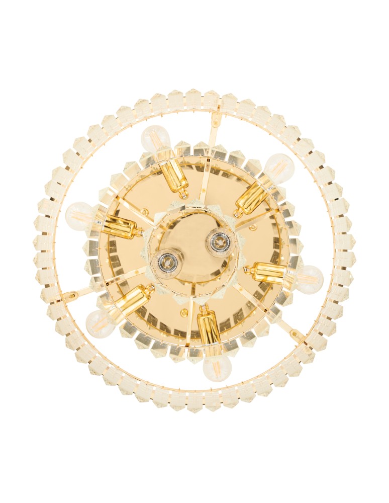 Ceiling lamps with crystals - Step into Design SPLENDORE gold 50cm ceiling plafond - product kolory-swiatla.pl 5
