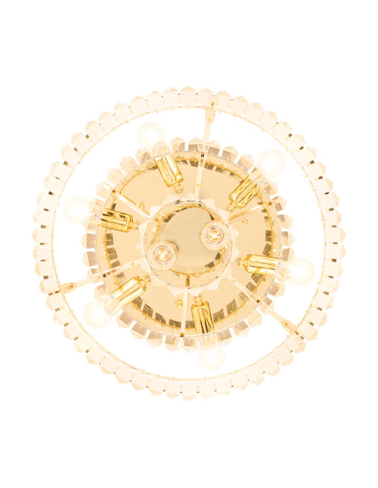 Ceiling lamps with crystals - Step into Design SPLENDORE gold 50cm ceiling plafond - product kolory-swiatla.pl 6