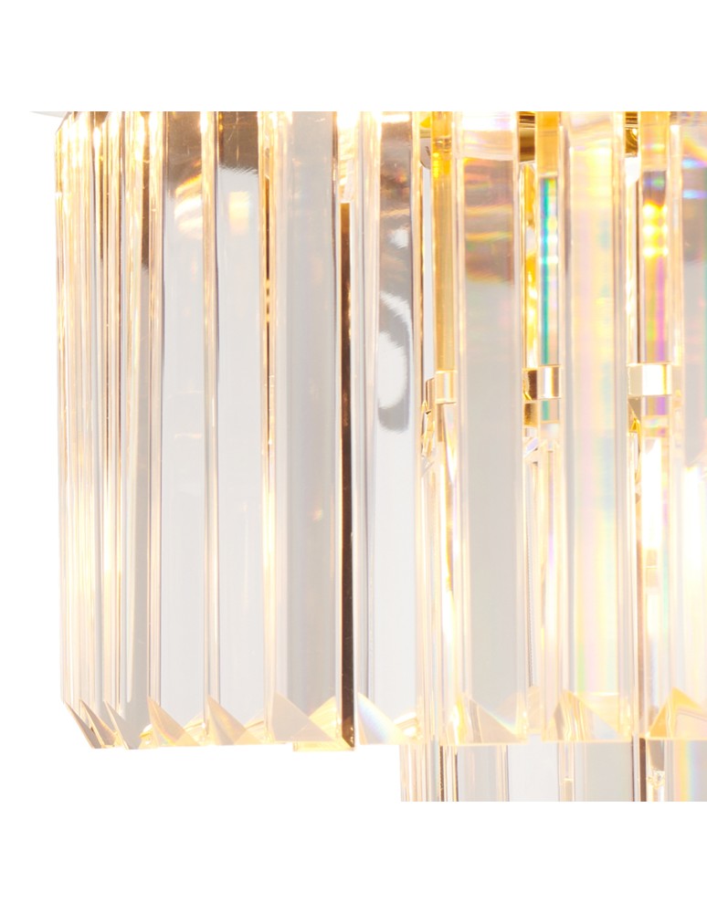 Ceiling lamps with crystals - Step into Design SPLENDORE gold 50cm ceiling plafond - product kolory-swiatla.pl 7