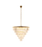 Crystal pendant lamps - Step into Design SPLENDORE gold 100cm pendant lamp - product 4