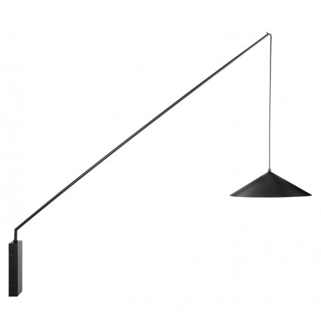 Step into Design Lampa ścienna SWING czarna 151cm