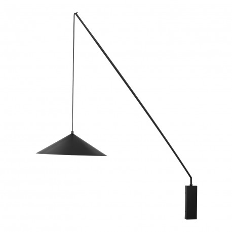 Step into Design Lampa ścienna SWING czarna 151cm