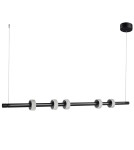 Modern pendant lamps - Step into Design RINGO LED pendant lamp black 150cm - product 1
