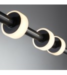 Modern pendant lamps - Step into Design RINGO LED pendant lamp black 150cm - product 3