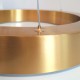 Step into Design Lampa wisząca CIRCLE 60+60+80 LED mosiądz na 1 podsufitce