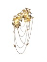 Step into Design BLOSSOM gold 120cm wall lamp.