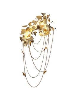 Step into Design BLOSSOM gold 120cm wall lamp. - product 2