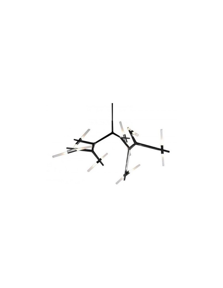 Designer pendant lamps - Step into Design STICKS-14 pendant lamp black - product kolory-swiatla.pl 1