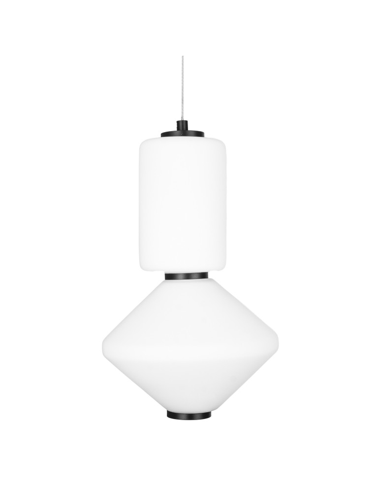 Geometric pendant lamps - Maxlight Akiko LED 16W 3000K Pendant Lamp Black P0467. - product kolory-swiatla.pl 5