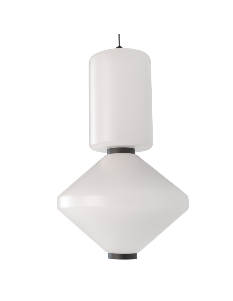 Geometric pendant lamps - Maxlight Akiko LED 16W 3000K Pendant Lamp Black P0467. - product kolory-swiatla.pl 6