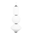 Geometric pendant lamps - Maxlight Akiko LED 23W 3000K Pendant Lamp Black P0468. - product 2