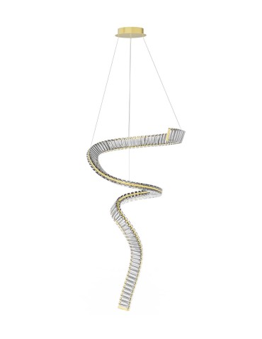 Maxlight Charme LED 60W 6000lm 3000K Lampa Wisząca Złoto Szczotkowane P0477 - produkt 2