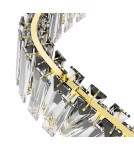 Glamour pendant lamps - Maxlight Charme LED 60W 6000lm 3000K Brushed Gold Pendant Lamp P0477. - product 4