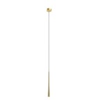 Pendant tube lamps - Maxlight Coffee Gold 7W Small Pendant Lamp Brushed Gold P0484. - product 1
