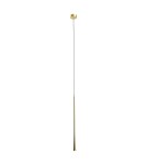 Pendant tube lamps - Maxlight Coffee Gold 7W Large Pendant Lamp Brushed Gold P0485. - product 1