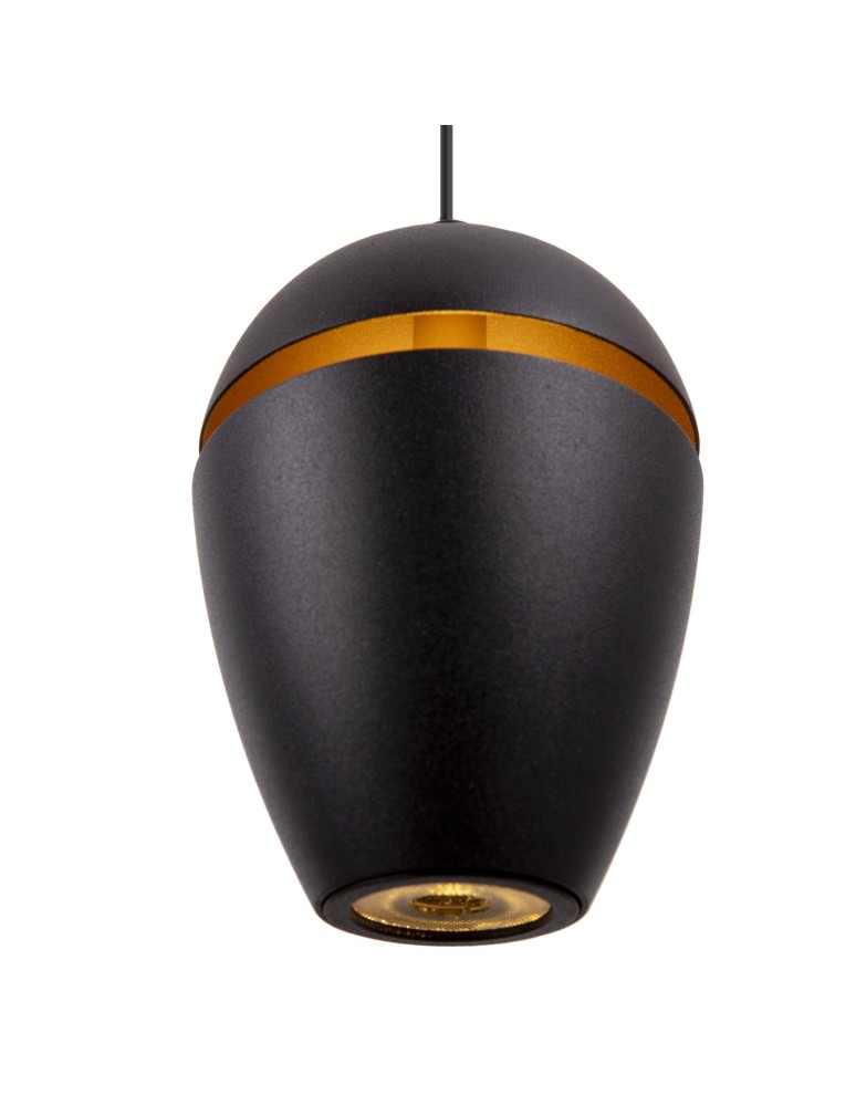 Small pendant lamps - Maxlight Cometshine LED 8W 480lm 3000K Pendant Lamp Black/Gold P0471. - product kolory-swiatla.pl 2